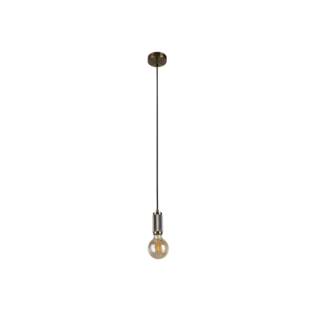 Searchlight Electric Suspension Cable - Antique Brass & Gold Braided Cable 77651AB