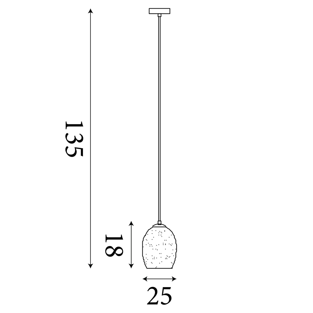 Searchlight Electric Crackle Pendant - Satin Silver & Crackled White Glass 8069WH