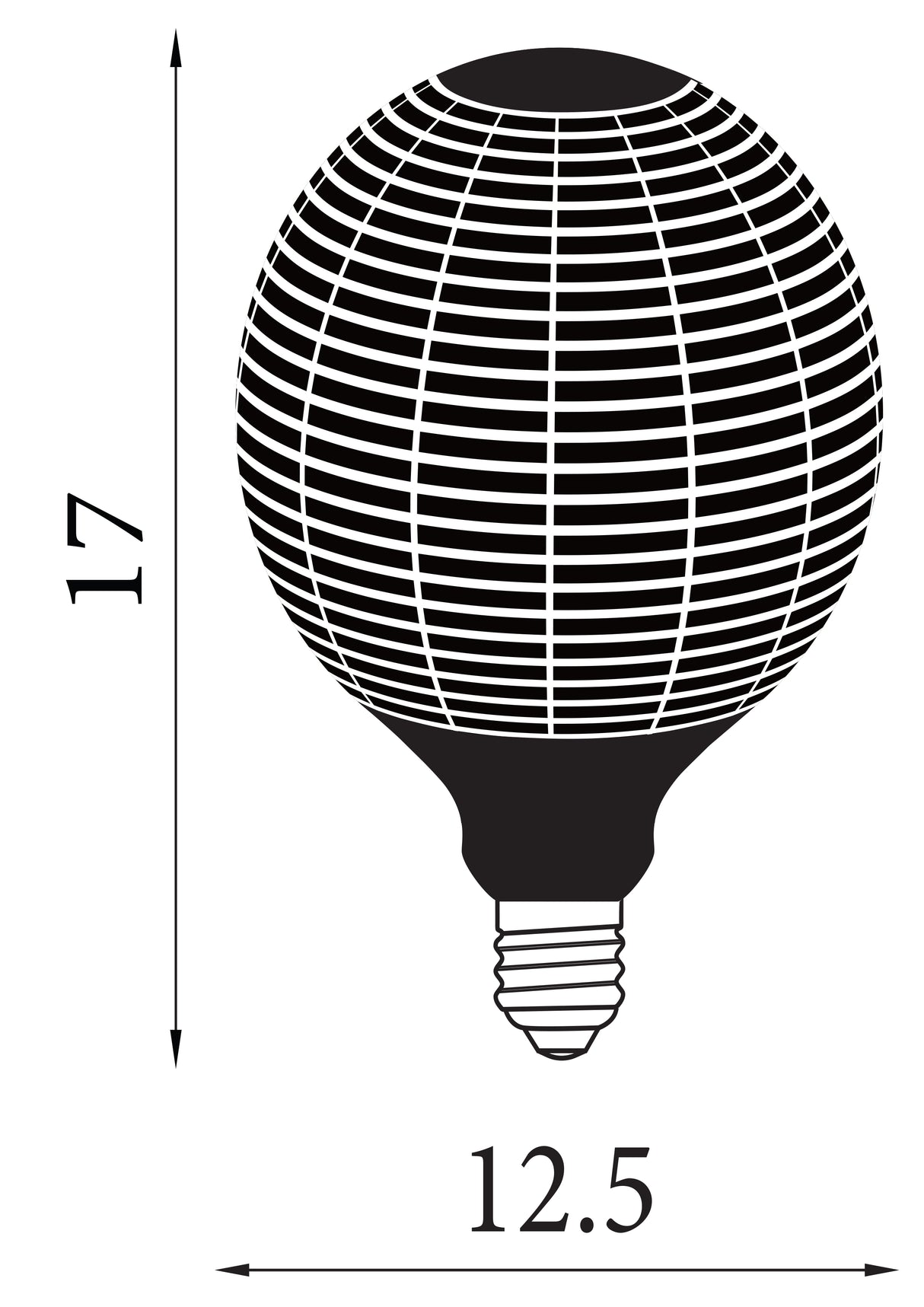 Searchlight Electric Magician Decorative Filament Lamp - Black Pine Branch 81250BK