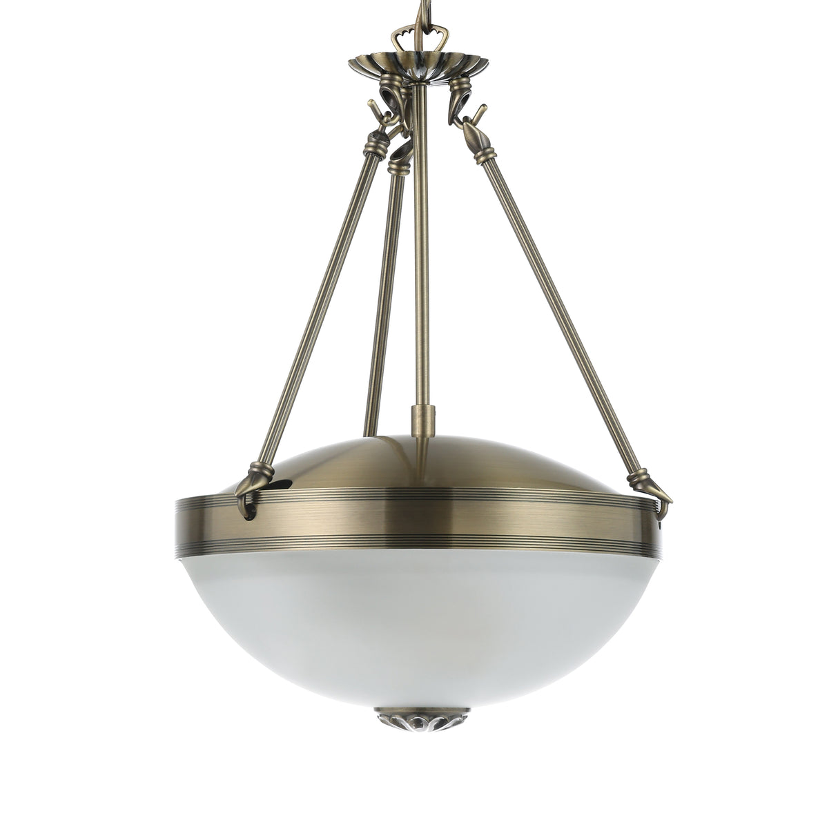 Eglo EU Savoy Cast Metal & Glass Bronzed Single Pendant