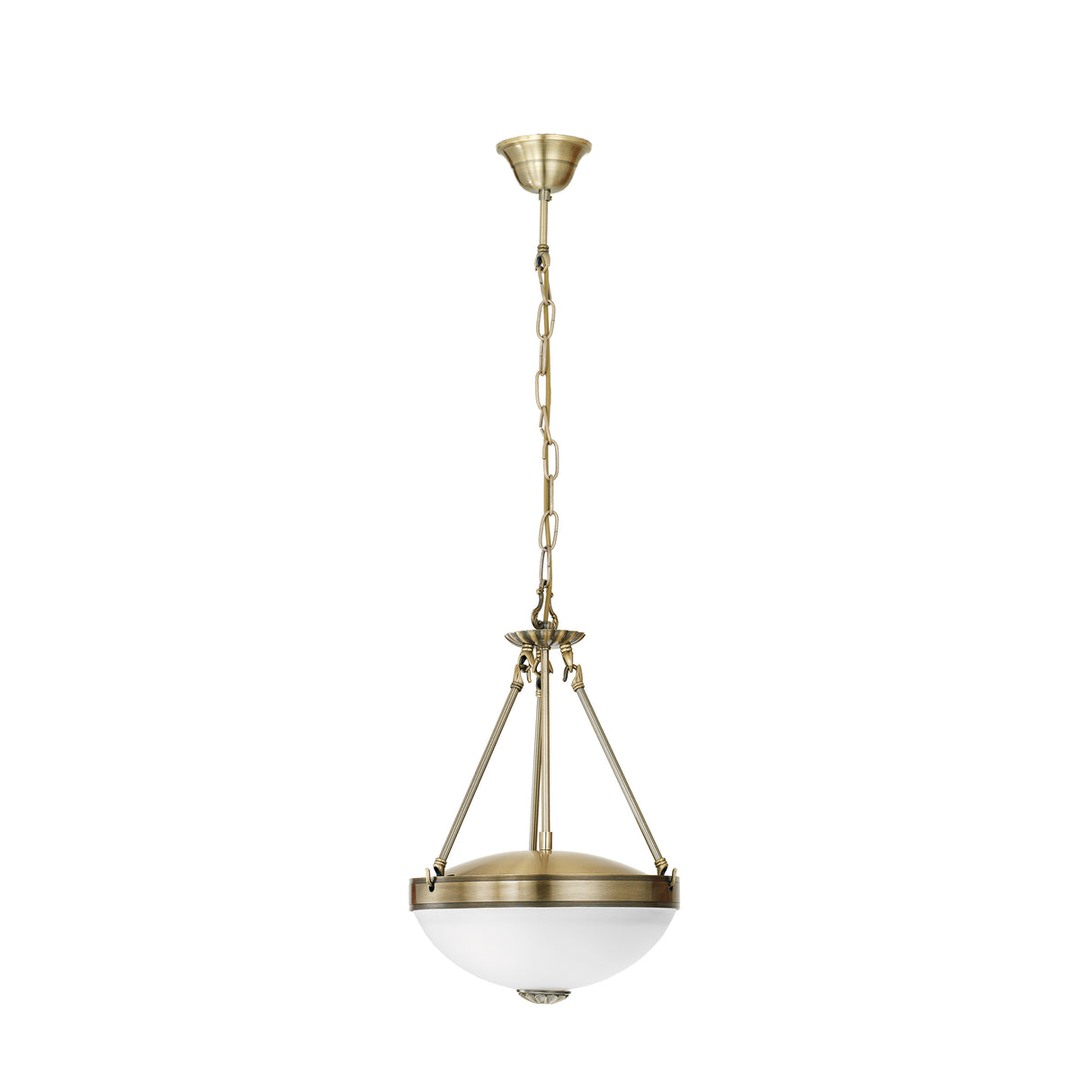 Eglo EU Savoy Cast Metal & Glass Bronzed Single Pendant