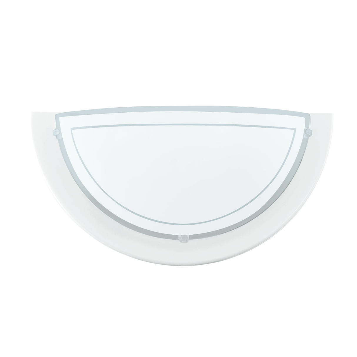 Eglo EU PLANET?1 Wall Light – White Steel with Painted Glass Shade, E27, Indoor Lighting