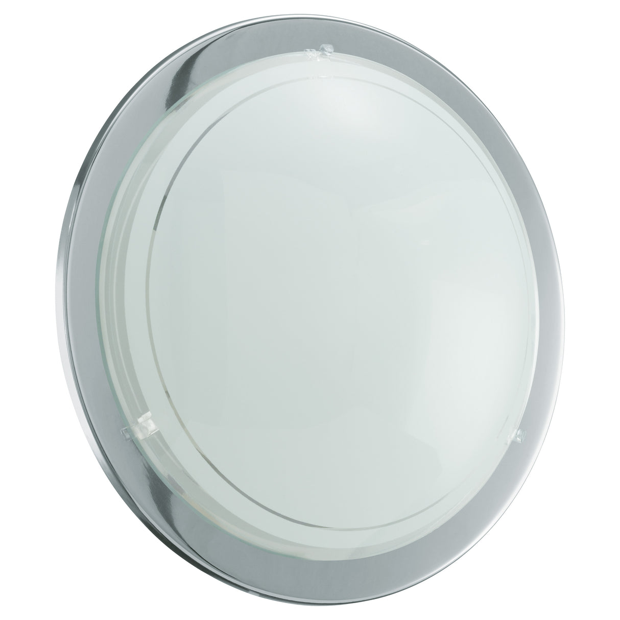 Eglo EU PLANET?1 Wall or Ceiling Light – Chrome Steel with Painted Glass Shade, E27, Indoor Lighting