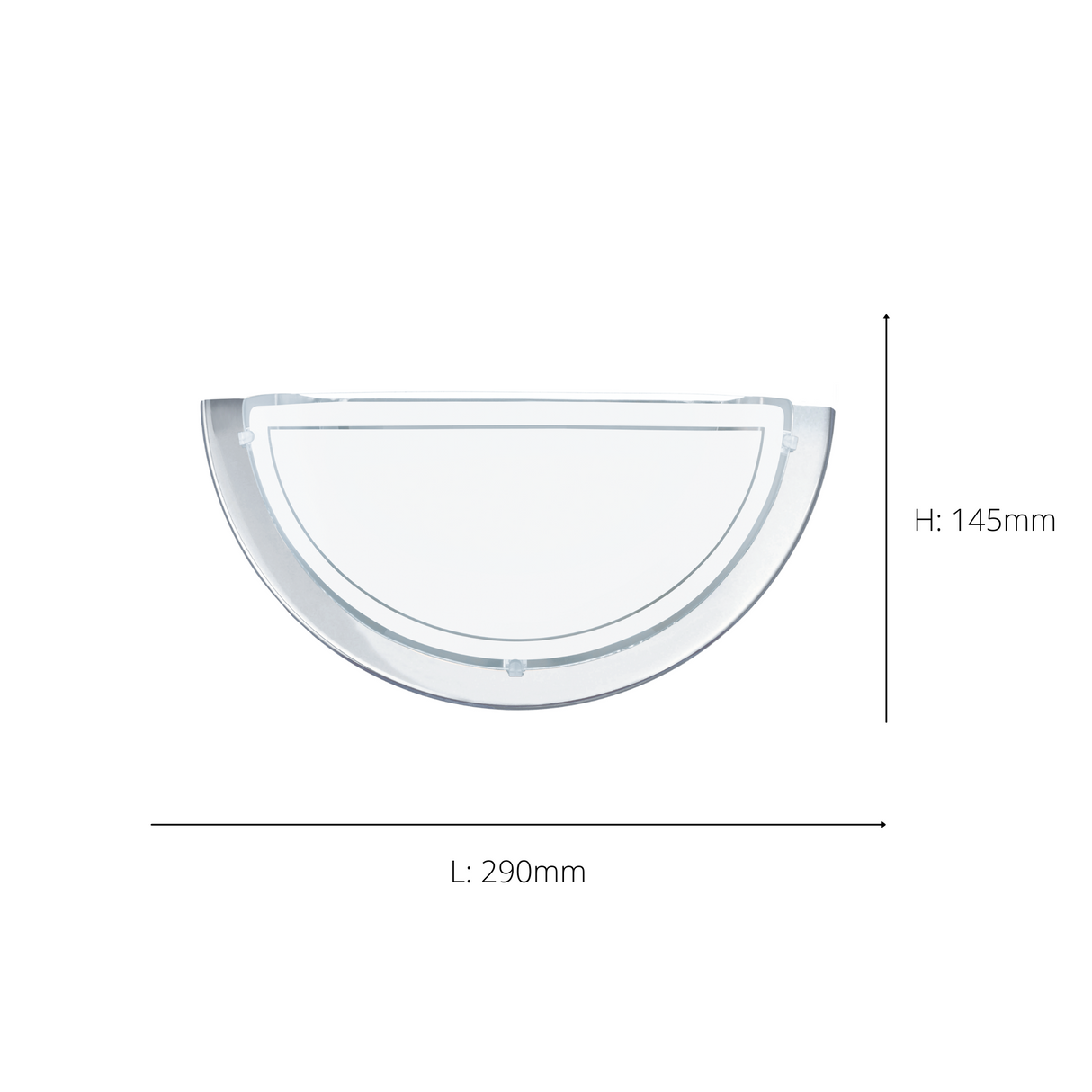 Eglo EU PLANET?1 Wall Light – Chrome Steel with Painted Glass Shade, E27, Indoor Lighting
