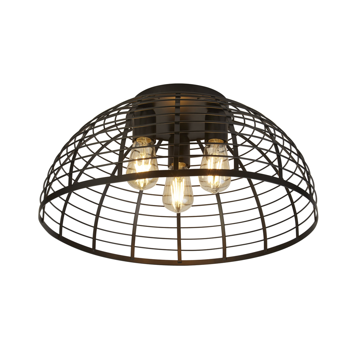 Vision Cage 3Lt Flush - Matt Black Metal