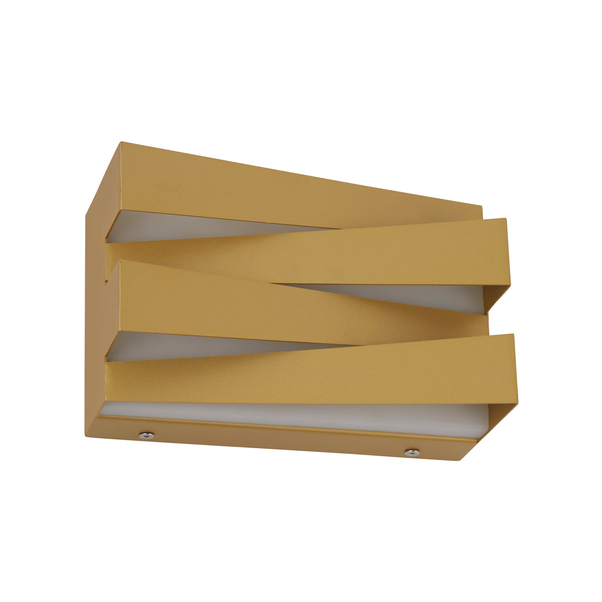 Searchlight Electric Section LED Wall Light, Sand Gold Metal 86410GO