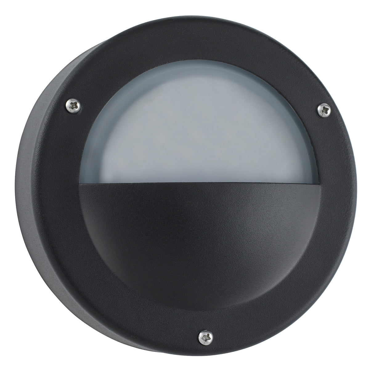 Searchlight Electric Bangor LED Outdoor Flush - Black & Polycarbonate, IP44 8744BK