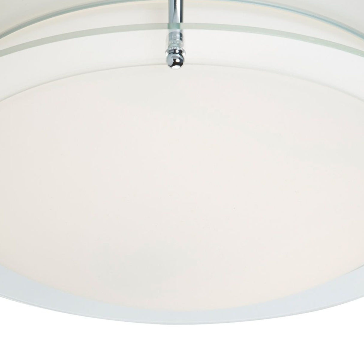 Searchlight Electric Limerick Flush - Chrome, Mirror, Opal Glass, IP44 8803-36CC