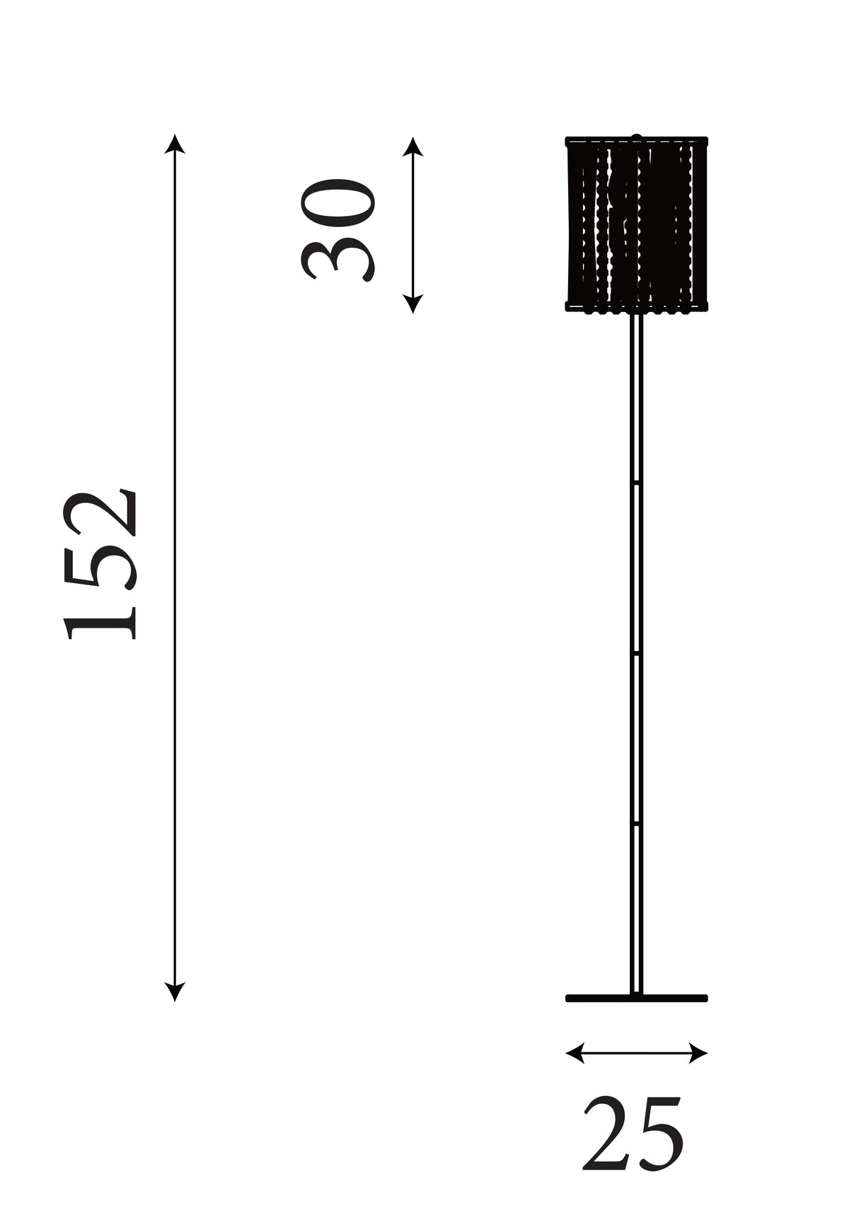 Searchlight Electric Elise 2Lt Floor Lamp - Chrome Metal & Crystal 8932CC
