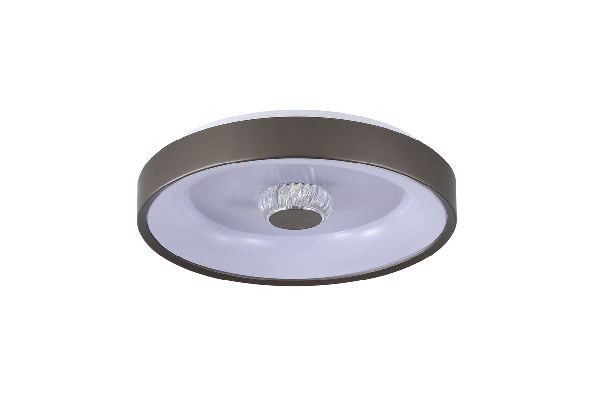 Searchlight Electric Polka LED Flush Ceiling Light, Latte 89735-38LT