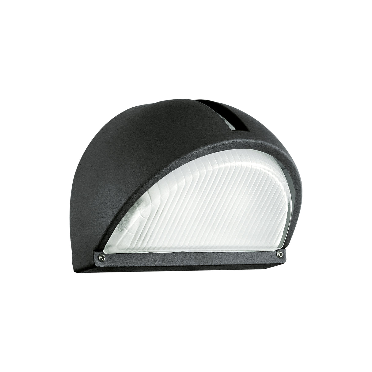 Eglo EU ONJA Outdoor Wall Light – Black Cast Aluminium with Clear Fluted Glass, E27, Classic Exterior Lighting