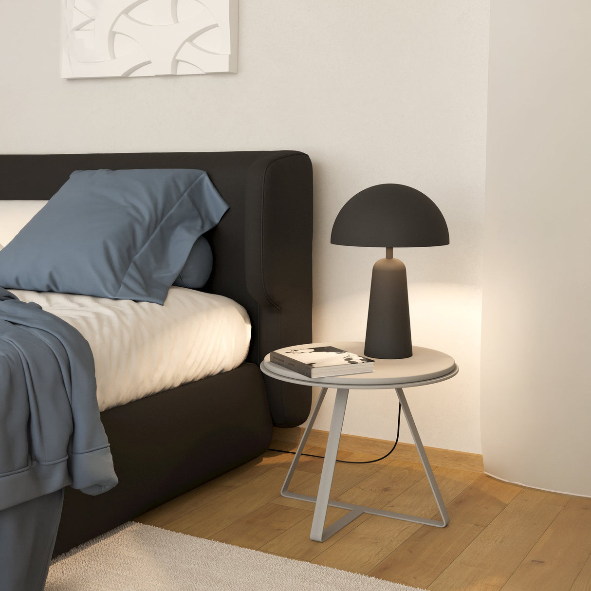 Eglo EU Aguilares Smoked Black Glass 3 Light Pendant