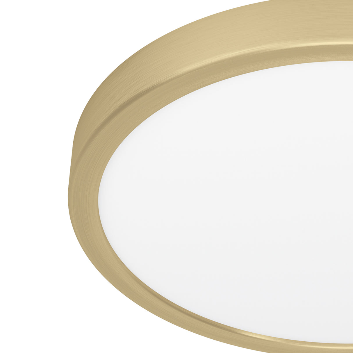 Eglo EU FUEVA?5 Surface?Mounted LED Ceiling Light – Brushed Brass Steel, Round, Warm White, Indoor Lighting