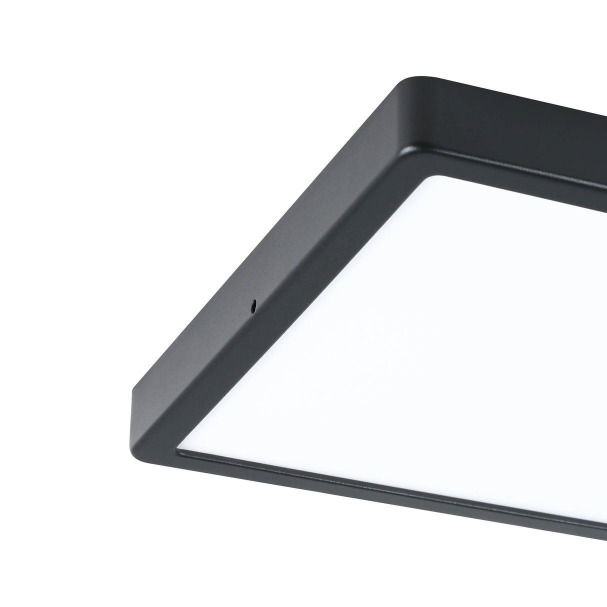 Eglo EU Argolis 2 Outdoor LED Metal Ceiling Light Black Square Minimalist Design (H) 30mm