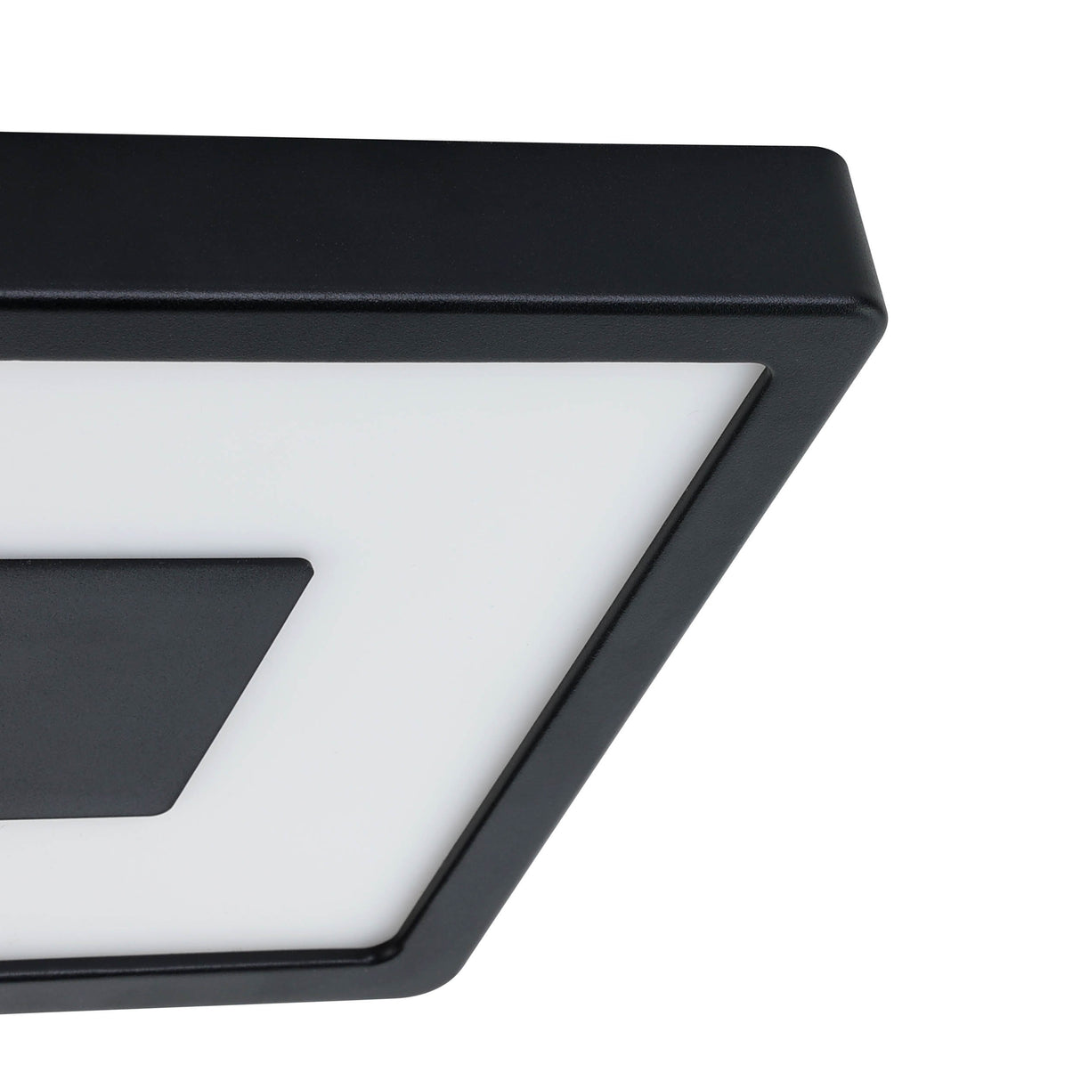 Eglo EU Iphias 2 LED Outdoor Surface-Mounted Light Black Steel Square