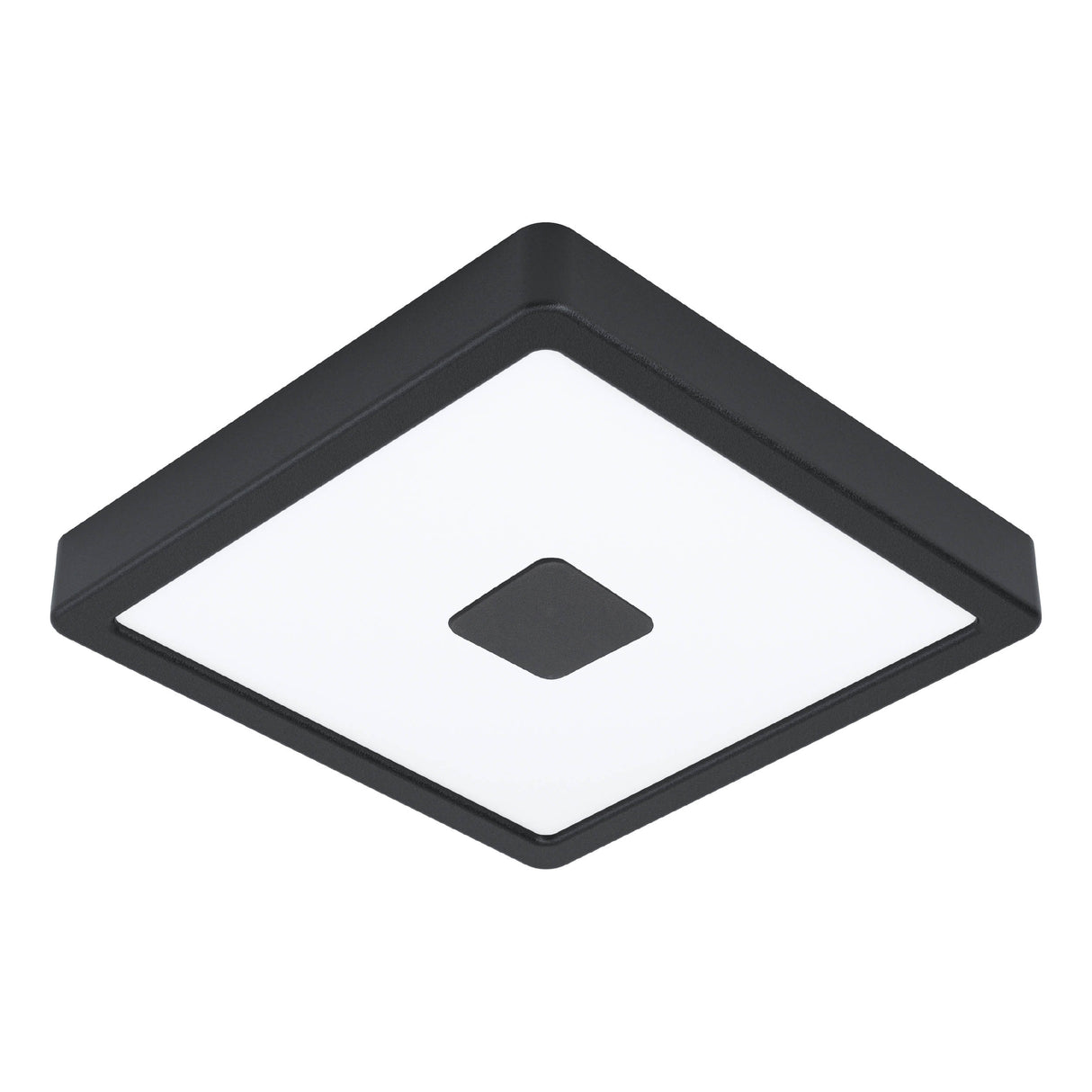 Eglo EU Iphias 2 LED Outdoor Surface-Mounted Light Black Steel Square