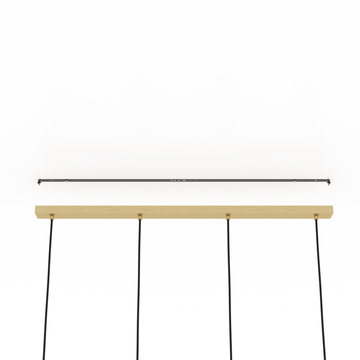 Eglo EU Manzanares Brushed Brass & Gold Steel Contemporaray 4-Light Pendant