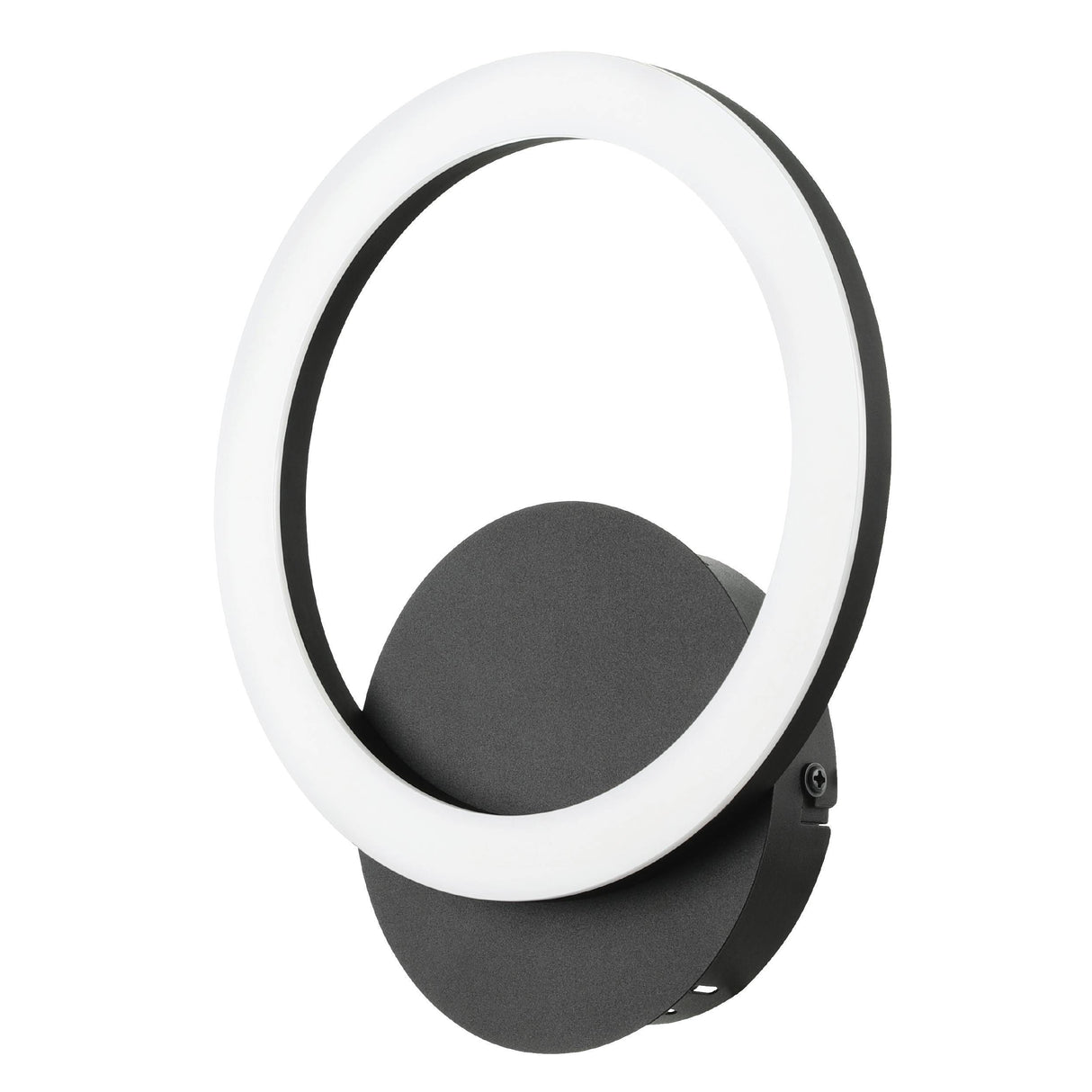 Eglo EU PARRAPOS?Z LED Wall Light – Black Steel, Tuneable White, Smart App & Remote Control, Indoor Lighting