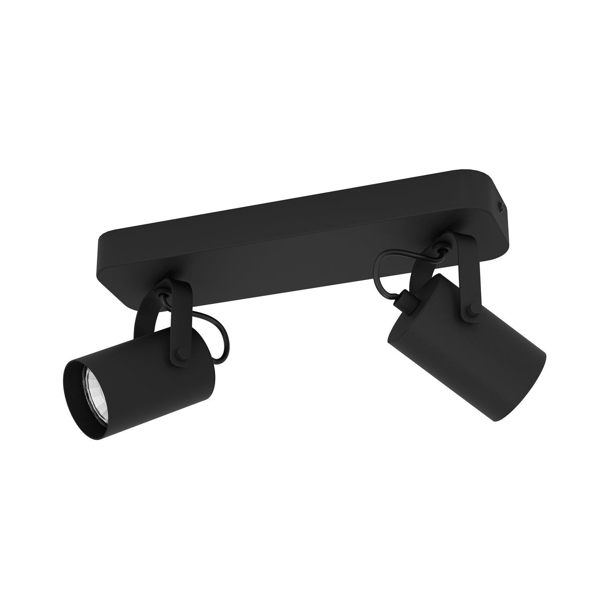 Eglo EU Sorego Black Steel Modern Minimalist LED 2-Light Spotlight