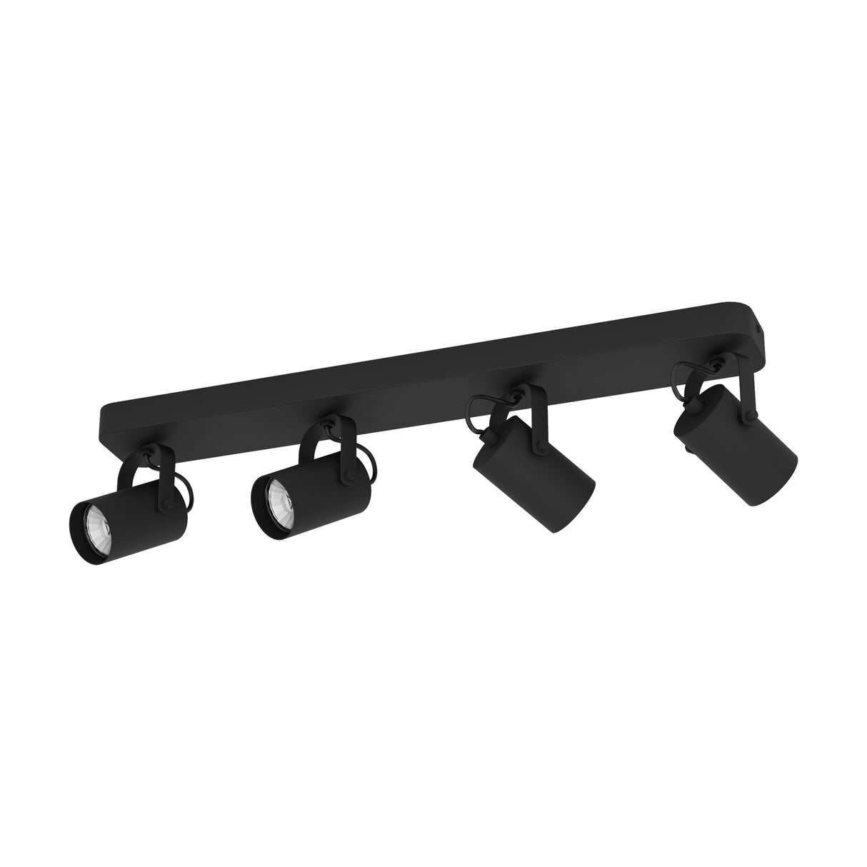 Eglo EU Sorego Black Steel Modern Minimalist LED 4-Light Spotlight