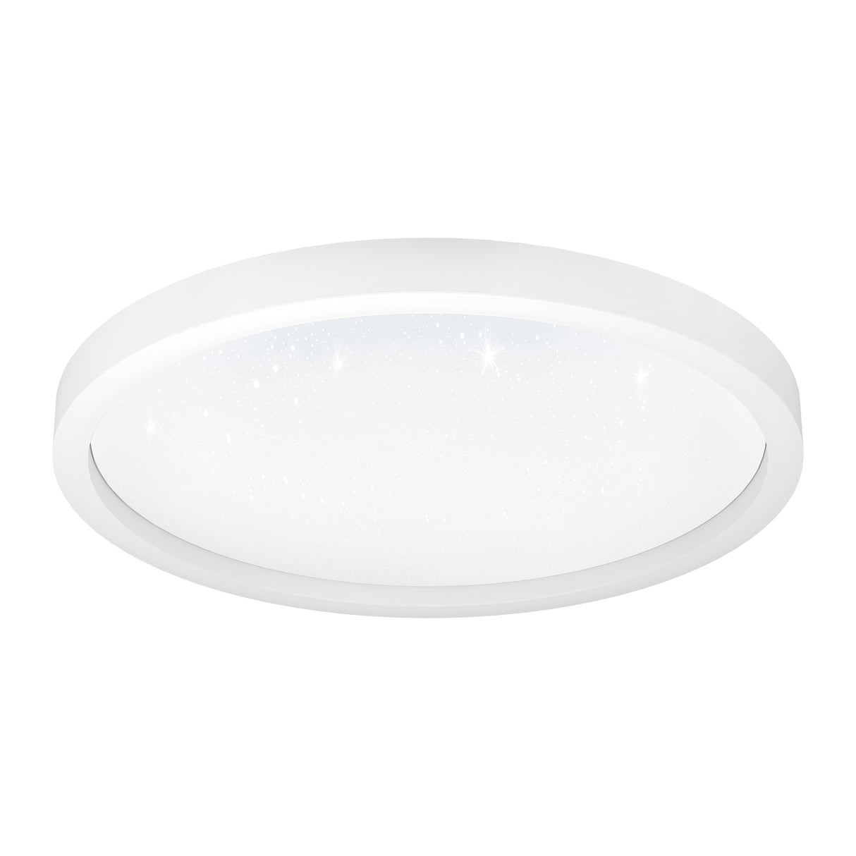 Eglo EU Montemorelos-Z White Aluminium Modern Smart Control, Colour Changing Ceiling Light, (D) 57cm