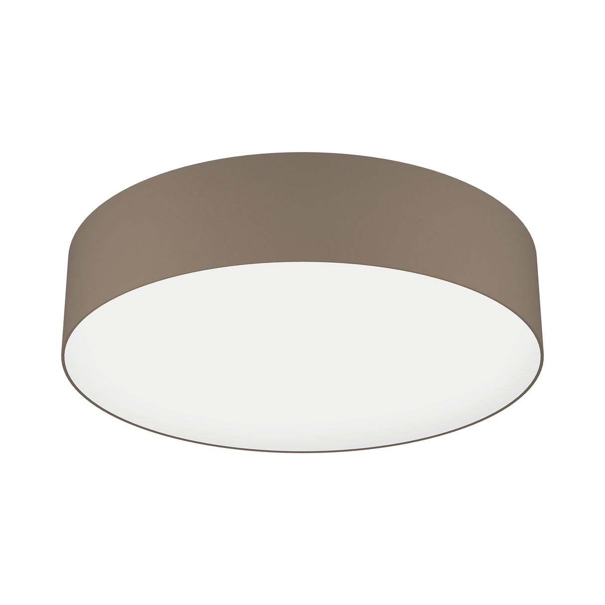 Eglo EU ROMAO?Z Smart LED Ceiling Light – 570mm Taupe Fabric Shade, RGB + Tuneable White, App & Remote Control