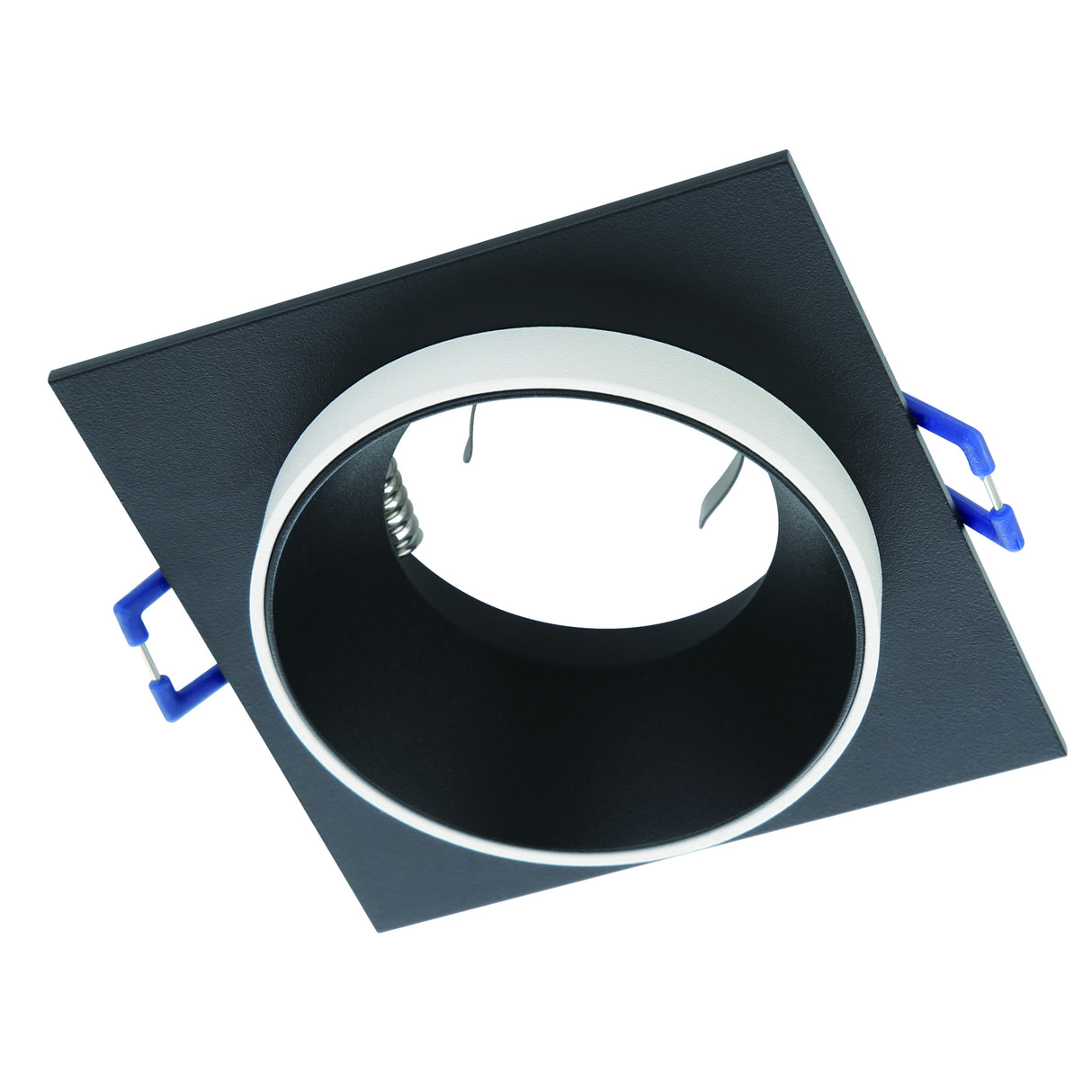 Eglo EU Carosso Black/White Aluminium Recessed Light, 6.8cm Cutout