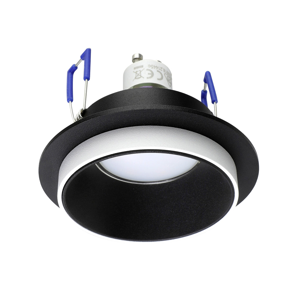 Eglo EU Carosso Black/White Aluminium Recessed Light, 9.3cm