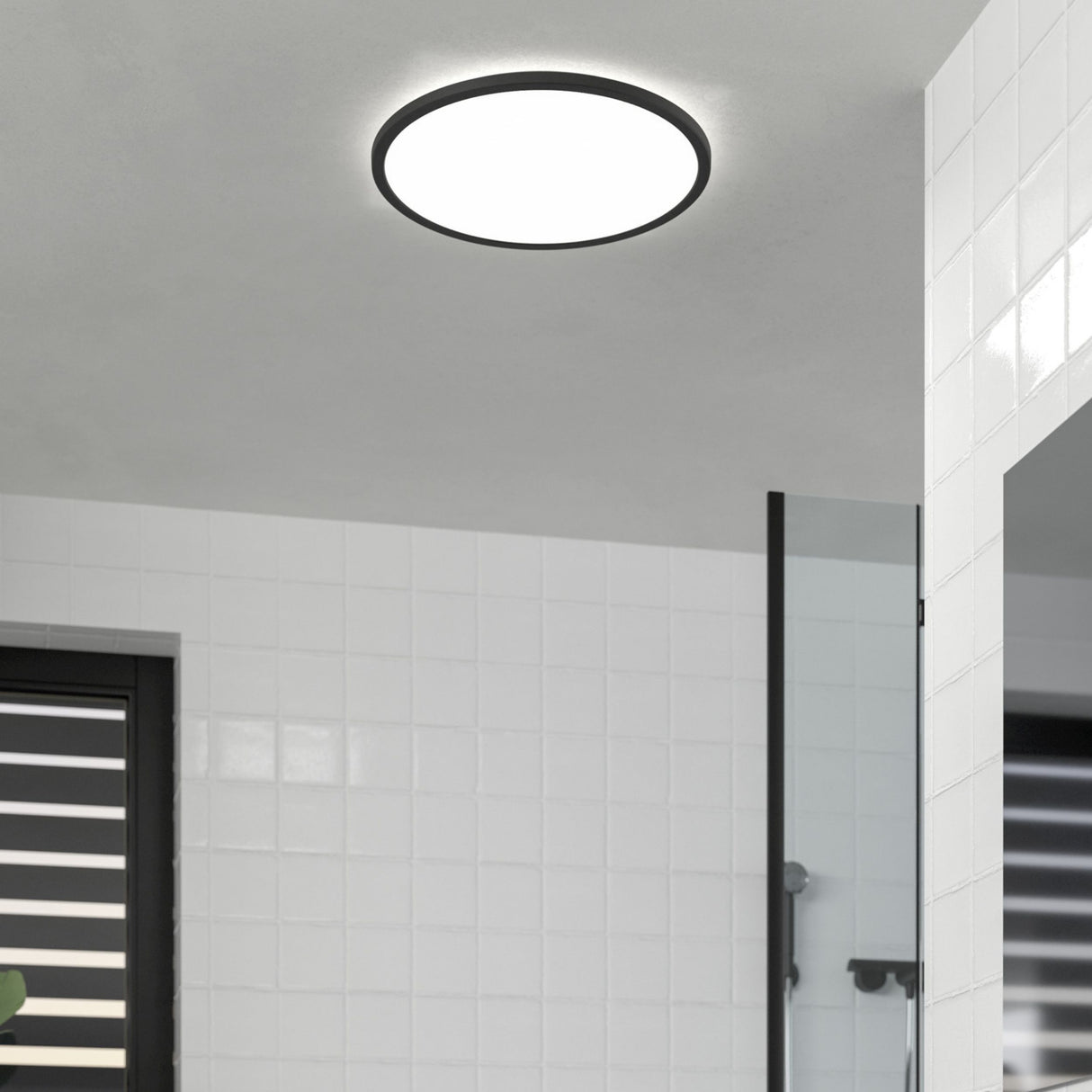 Eglo EU Carosso White/Black Aluminium Recessed Light, 9.3cm