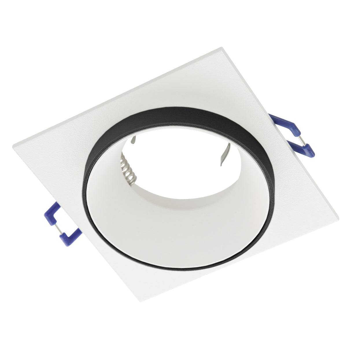 Eglo EU Carosso White/Black Aluminium Recessed Light, 9.3cm