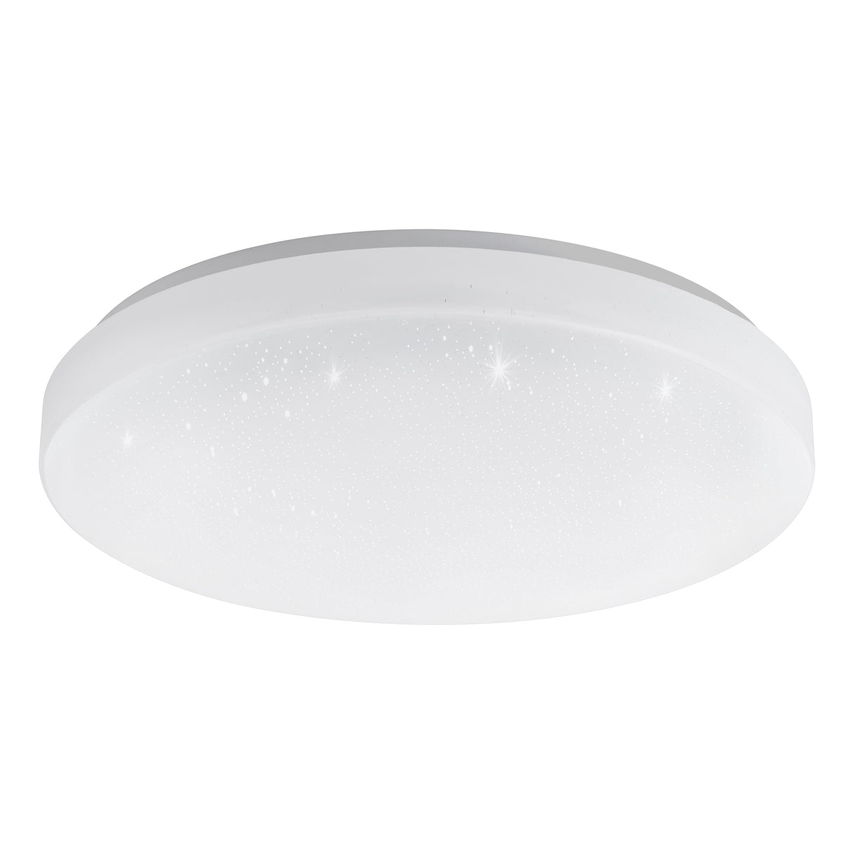 Eglo EU Totari?Z Smart LED Ceiling Light – White Crystal?Effect Design, Tuneable White 2700–6500K, App & Remote Control, 380mm Indoor Light