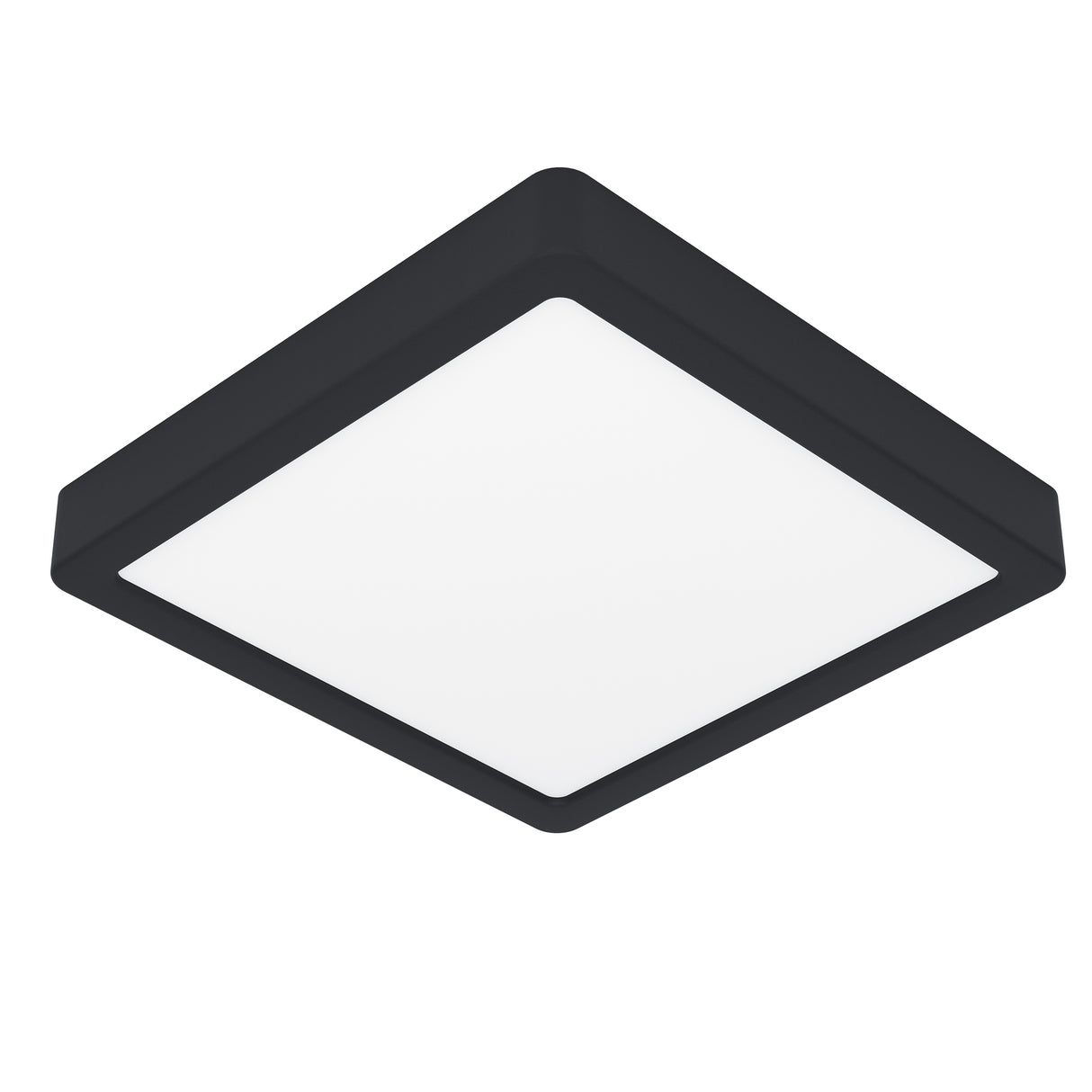 Eglo EU FUEVA?5 LED Surface?Mounted Light – Black Steel, Warm White, IP44 Bathroom Ceiling Light