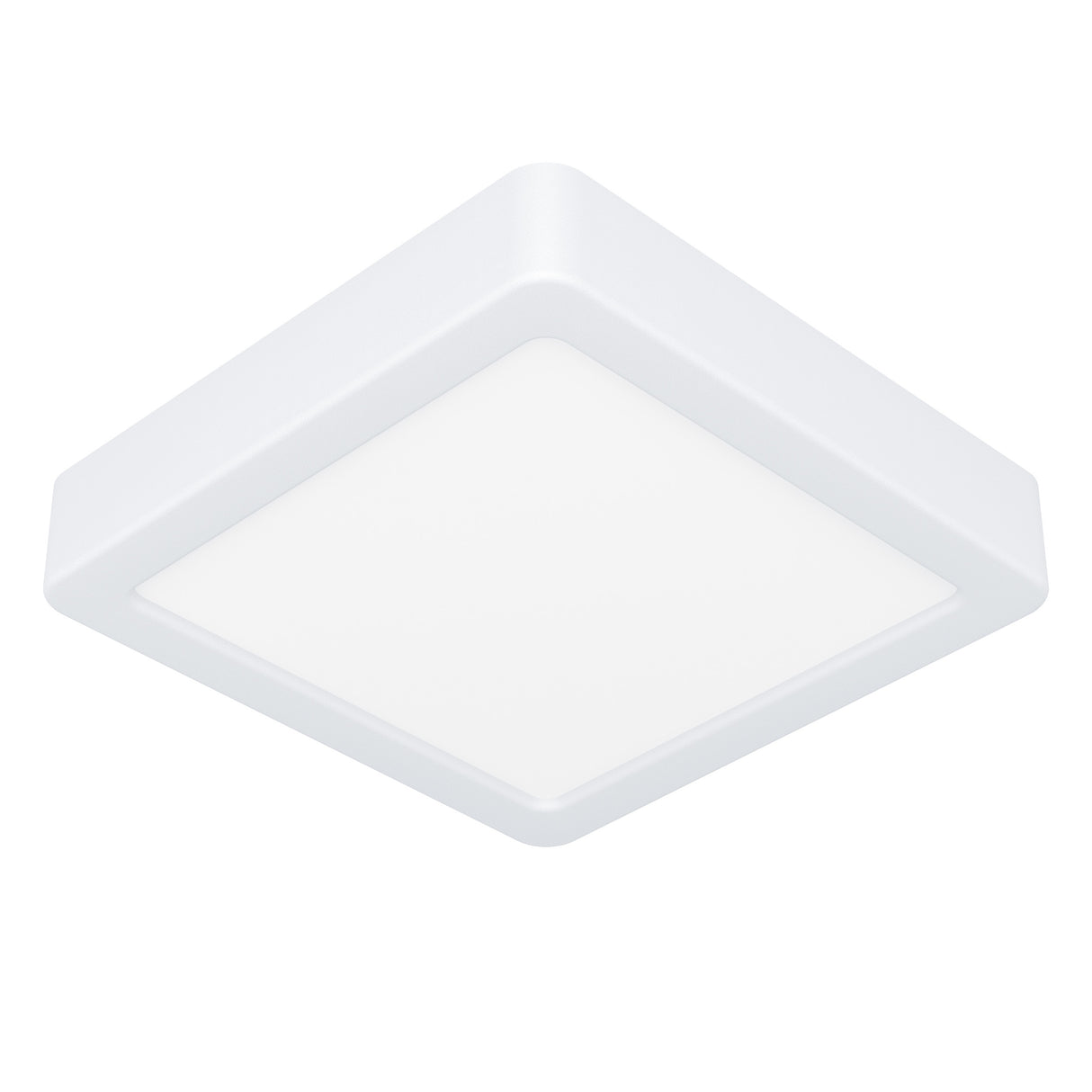 Eglo EU Fueva 5 LED Square White Steel Bathroom Surface-Mounted Light, 16cm, 3000K