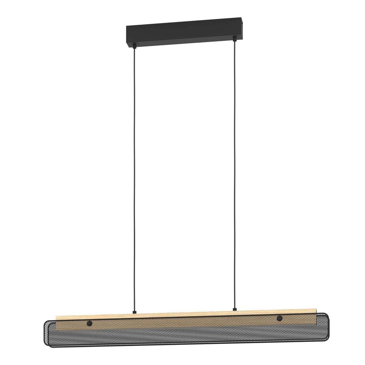 Eglo EU Kokomo-Z Steel & Wood Modern Smart Single Pendant