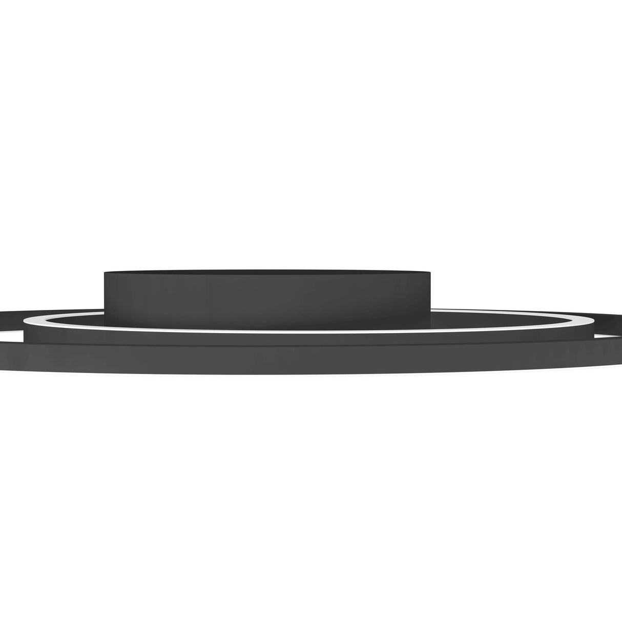 Eglo EU Calagrano-Z Black Aluminium & Steel LED Smart Control Ceiling Light, Circular