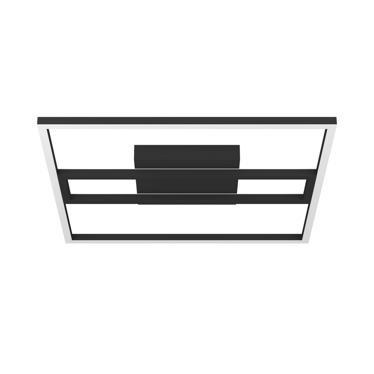 Eglo EU Calagrano-Z Black Aluminium & Steel LED Smart Control Ceiling Light, Square