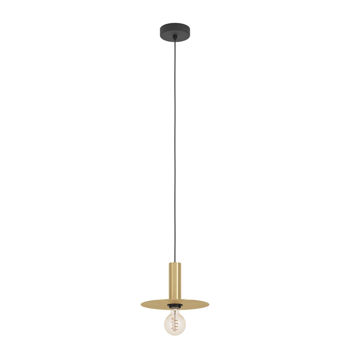 Eglo EU Escandell Brushed Brass Steel Single Pendant