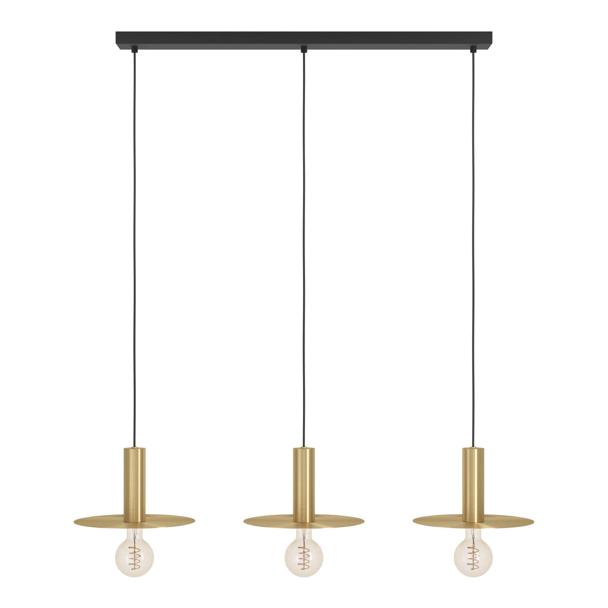 Eglo EU Escandell Brushed Brass Steel 3-Light Pendant