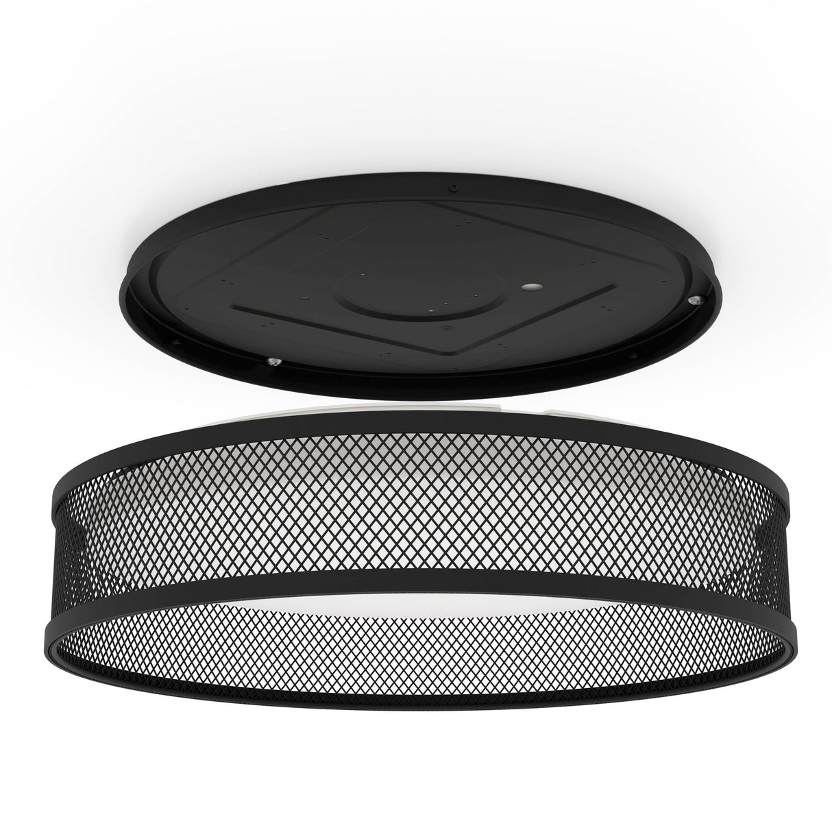 Eglo EU Luppineria Black Steel LED Contemporary Ceiling Light