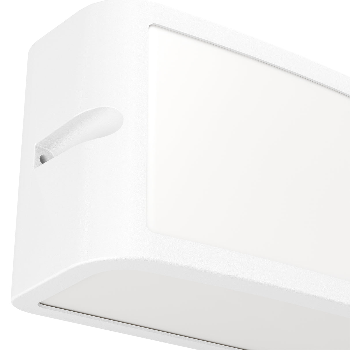 Eglo EU CAMARDA Outdoor LED Wall Light – White Aluminium, Neutral White, Modern Exterior Lighting