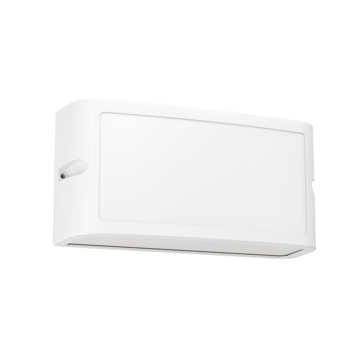 Eglo EU CAMARDA Outdoor LED Wall Light – White Aluminium, Neutral White, Modern Exterior Lighting