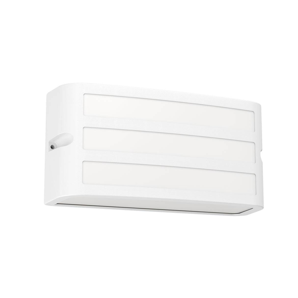 Eglo EU CAMARDA Outdoor Wall Light – White Aluminium, E27, Modern Exterior Lighting