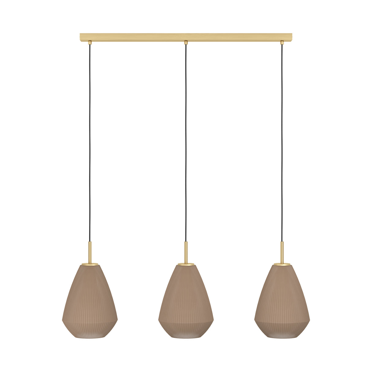 Eglo EU Caprarola Monochrome Sandy Steel 3 Light Pendant