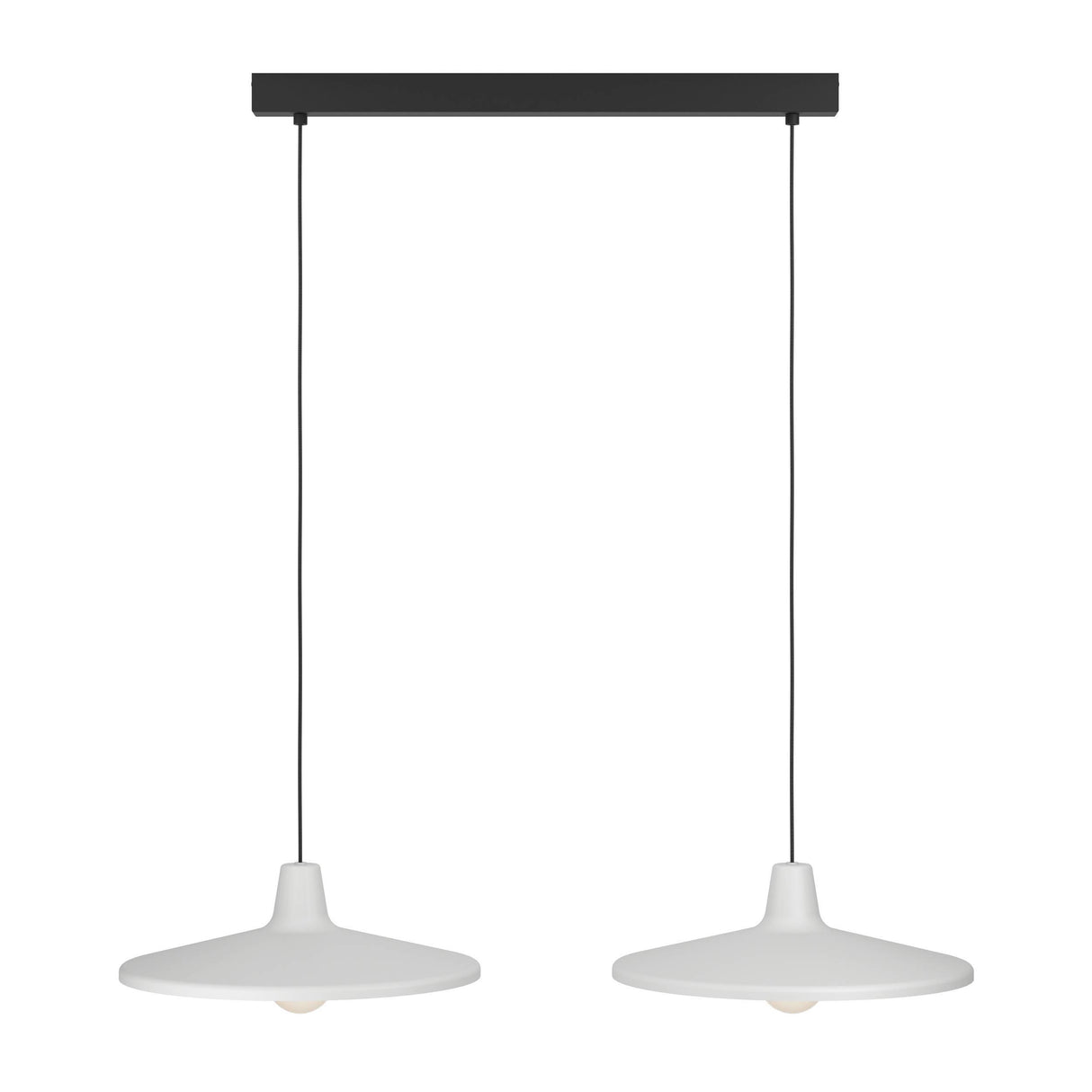 Eglo EU Miniere Steel Grey Minimalist 2-Light Pendant