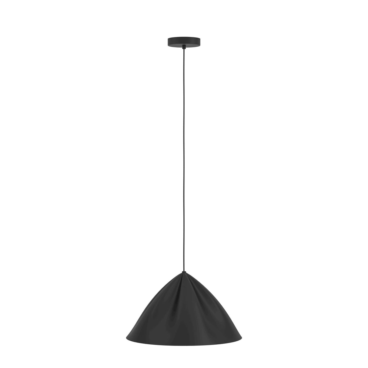 Eglo EU Podere Black Steel Modern Single Pendant