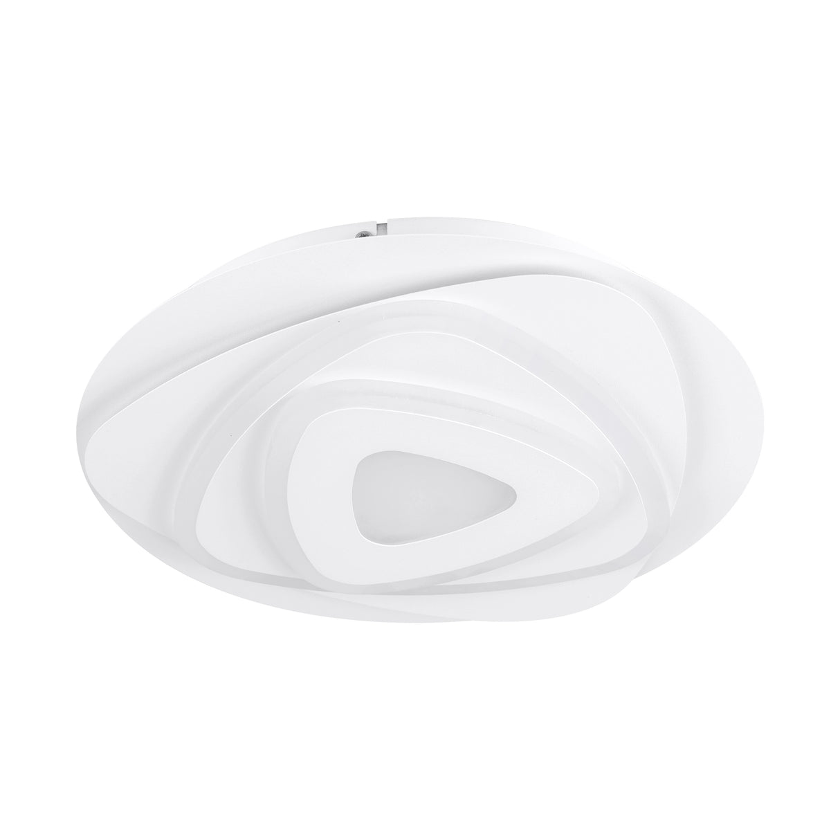 Eglo EU Palagiano Plastic & Steel White LED Modern Ceiling Light, 30cm