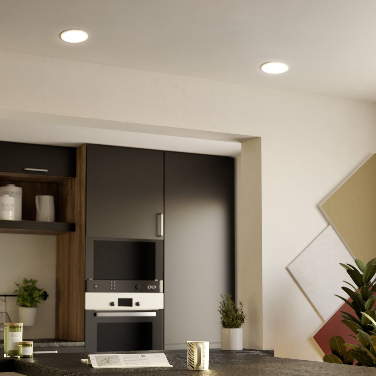 Eglo EU Rapita LED Recessed Light White Aluminium, Round, 15.5cm