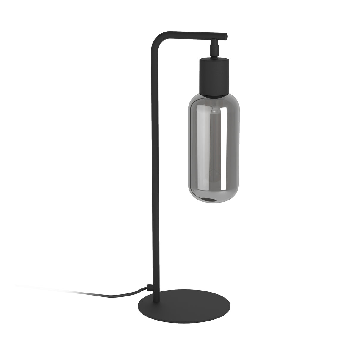 Eglo EU Maione Black Steel & Glass Modern Table Lamp