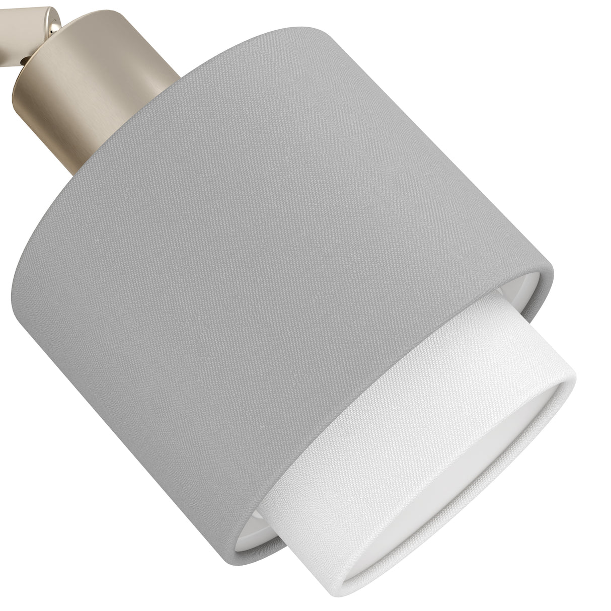 Eglo EU Bellizzi Steel Grey & White Fabric Minamalist Single Spotlight