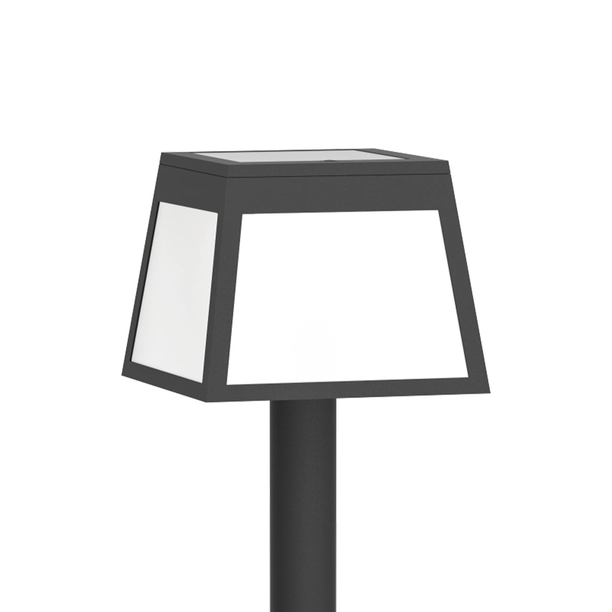 Eglo EU Altilia Black and White Motion Sensor Solar LED Spike Light